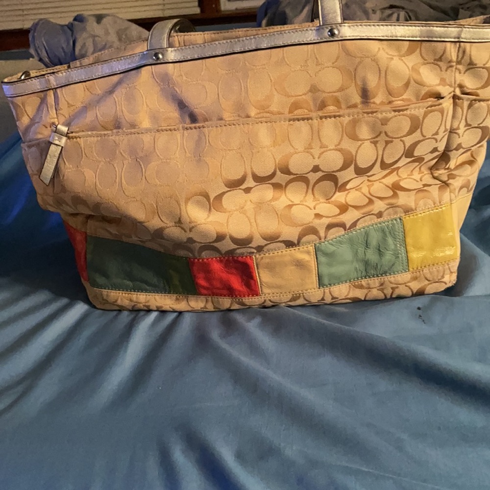 EUC Vintage Coach Diaper Bag 12 pockets No Smell